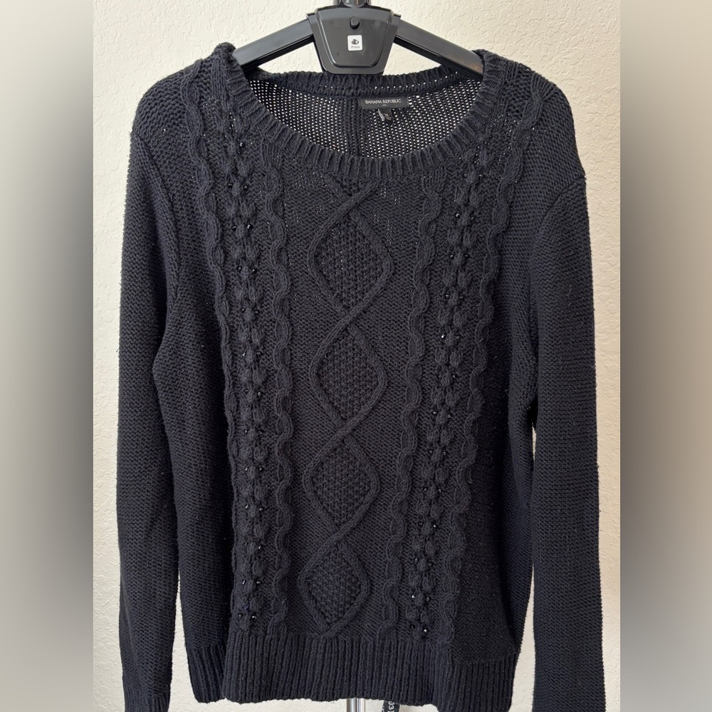 Banana Republic Factory Tunic Sweater, Black, XL, Used